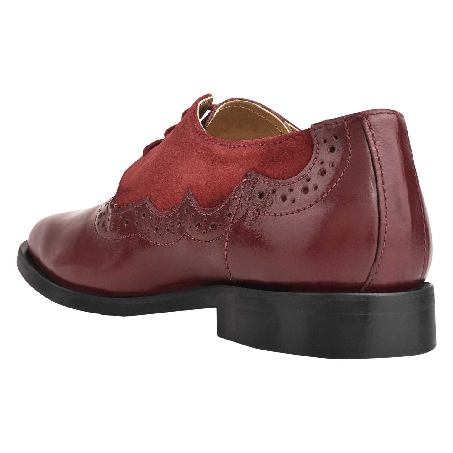 Amy Leather Suede Oxford Style Kids Dress Shoes - MENLL