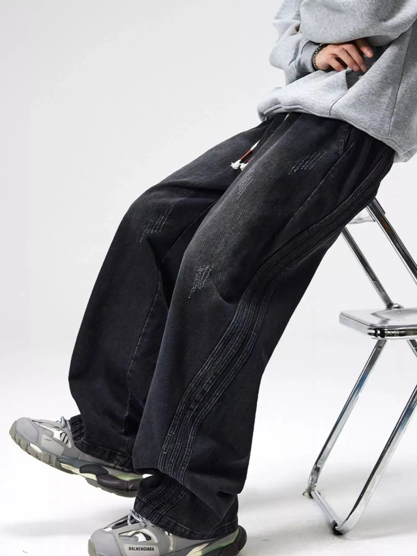 Trendsi Plus Size Jeans Men's Wide Leg Casual Denim Pants Prime Look by Trendsi