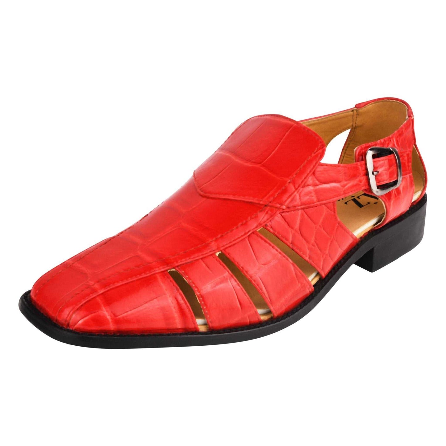 Bidwill Genuine Leather Fisherman Flat Sandals - MENLL