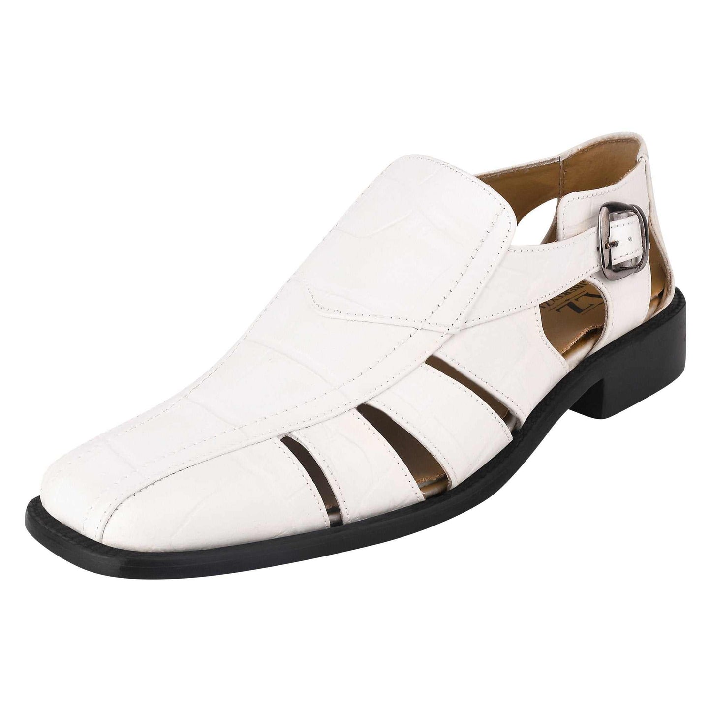 Bidwill Genuine Leather Fisherman Flat Sandals - MENLL
