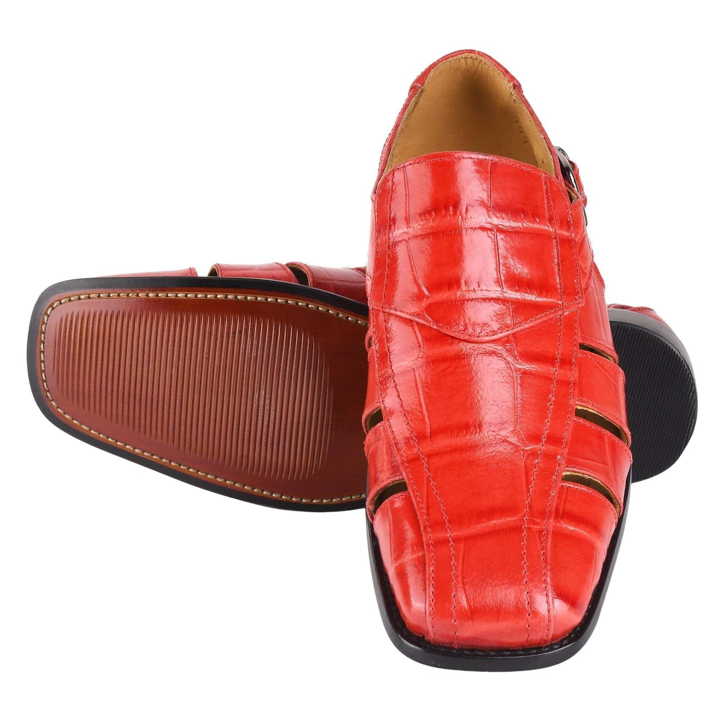 Bidwill Genuine Leather Fisherman Flat Sandals - MENLL