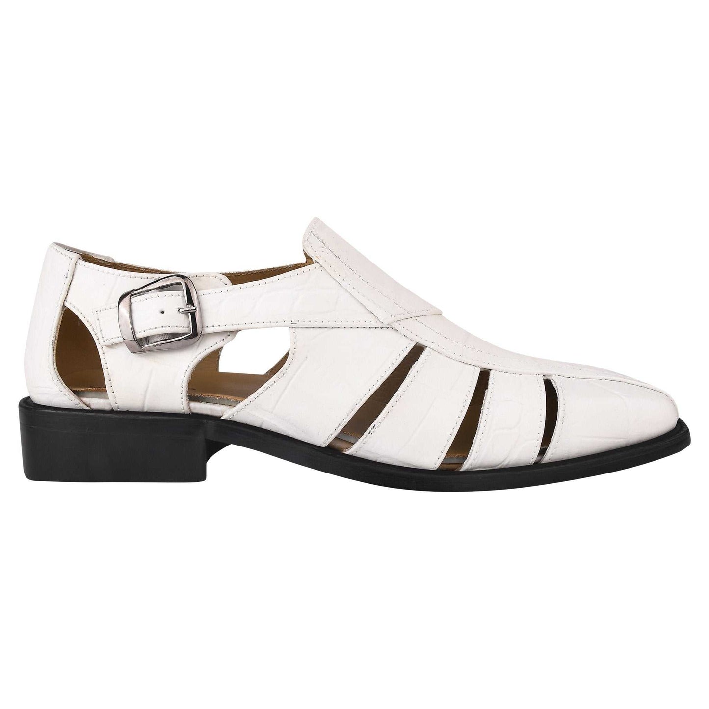 Bidwill Genuine Leather Fisherman Flat Sandals - MENLL