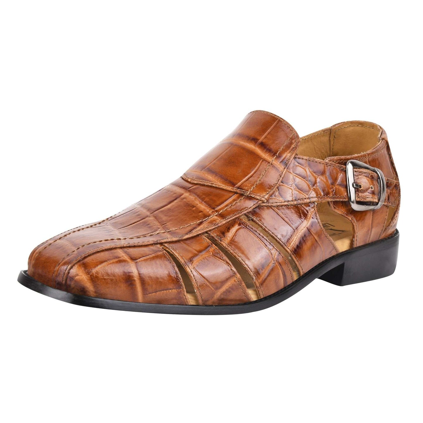 Bidwill Genuine Leather Fisherman Flat Sandals - MENLL