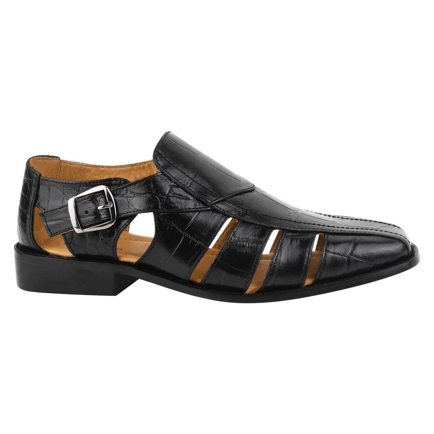 Bidwill Genuine Leather Fisherman Flat Sandals - MENLL