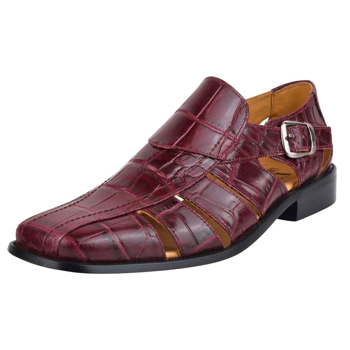 Bidwill Genuine Leather Fisherman Flat Sandals - MENLL