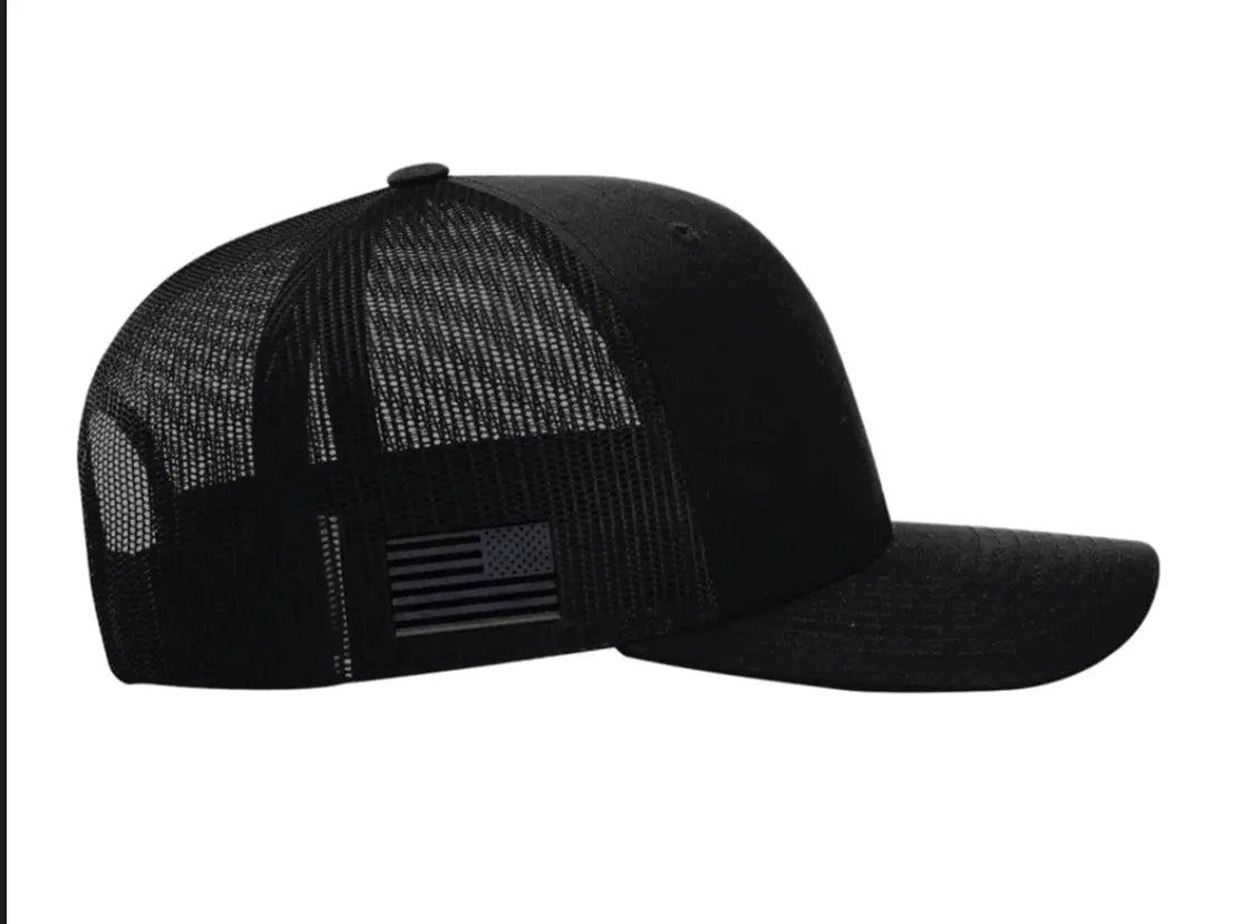 D.O.G.E SWAG American Flag Blackout Men's Trucker Hat Adjustable Classic Fit by D.O.G.E SWAG