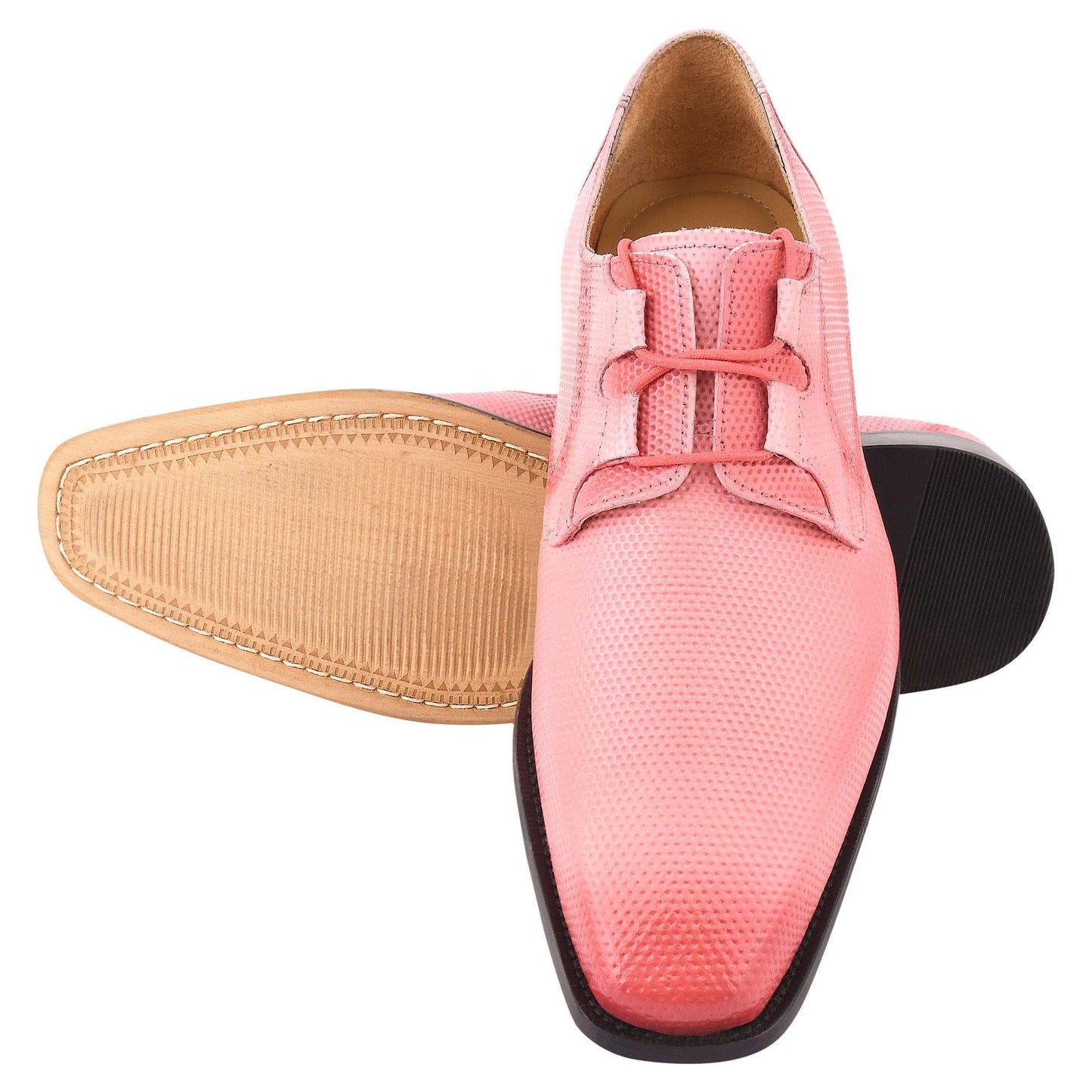 Blacktown Genuine Leather Oxford Style Lace-Up Dress Shoes For Men - MENLL