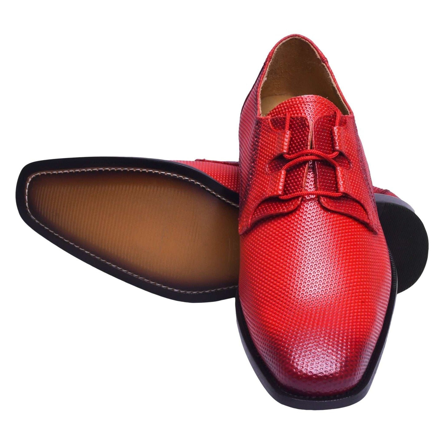 Blacktown Genuine Leather Oxford Style Lace-Up Dress Shoes For Men - MENLL