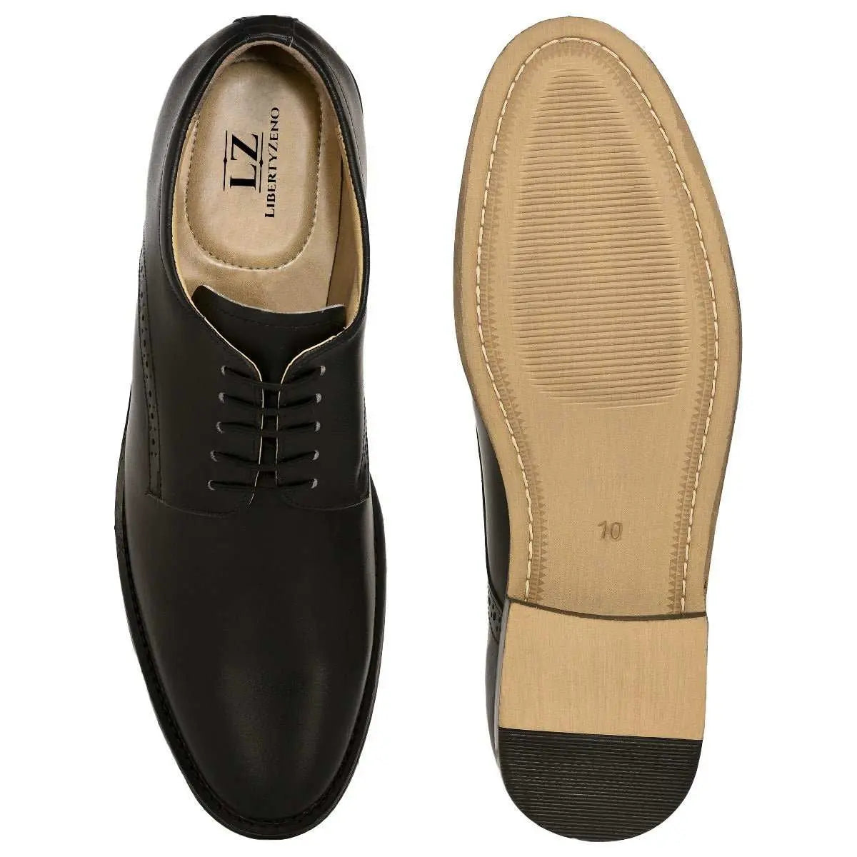 Boseman Genuine Leather Derby Style Dress Shoes For Men - MENLL