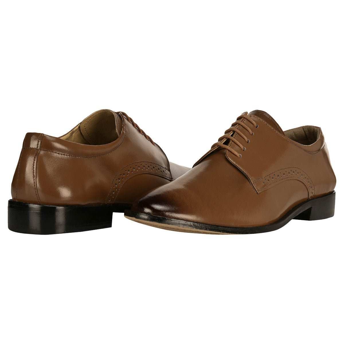 Boseman Genuine Leather Derby Style Dress Shoes For Men - MENLL