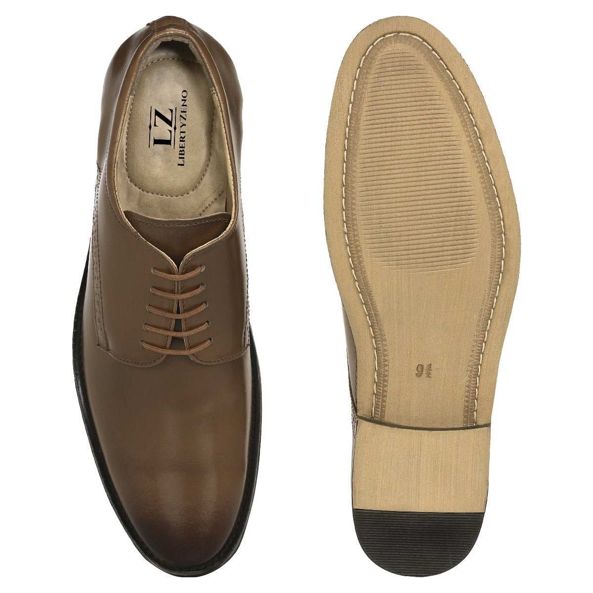 Boseman Genuine Leather Derby Style Dress Shoes For Men - MENLL