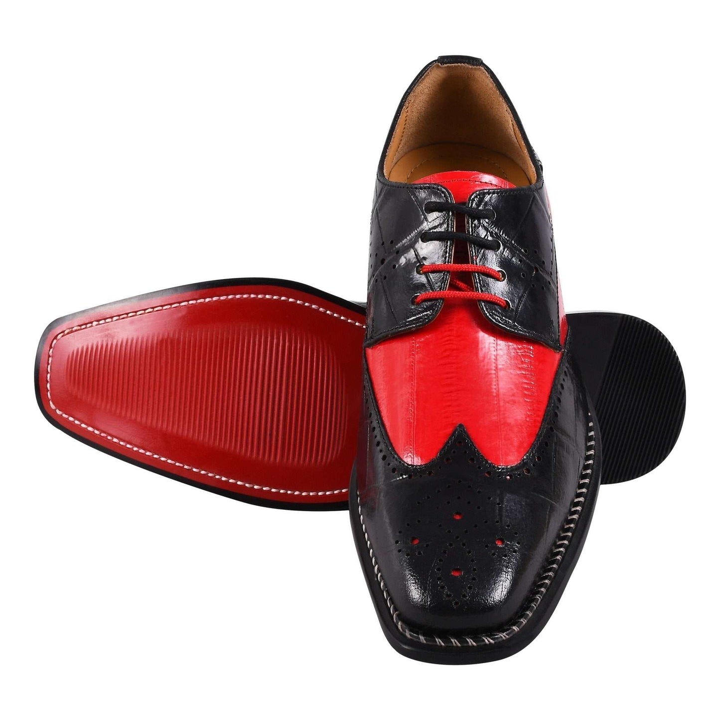 Boyka Leather Red Bottom Oxford Style Dress Shoes - MENLL
