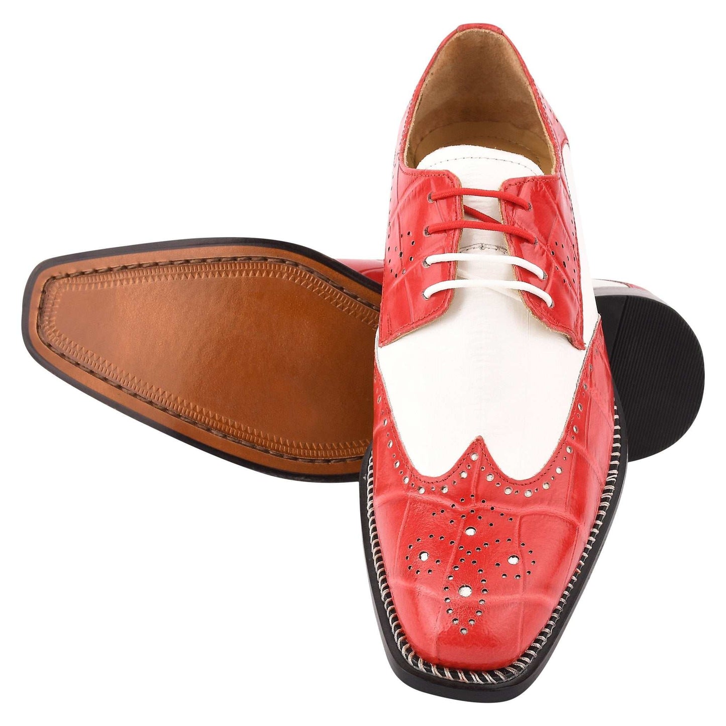 Boyka Leather Red Bottom Oxford Style Dress Shoes - MENLL