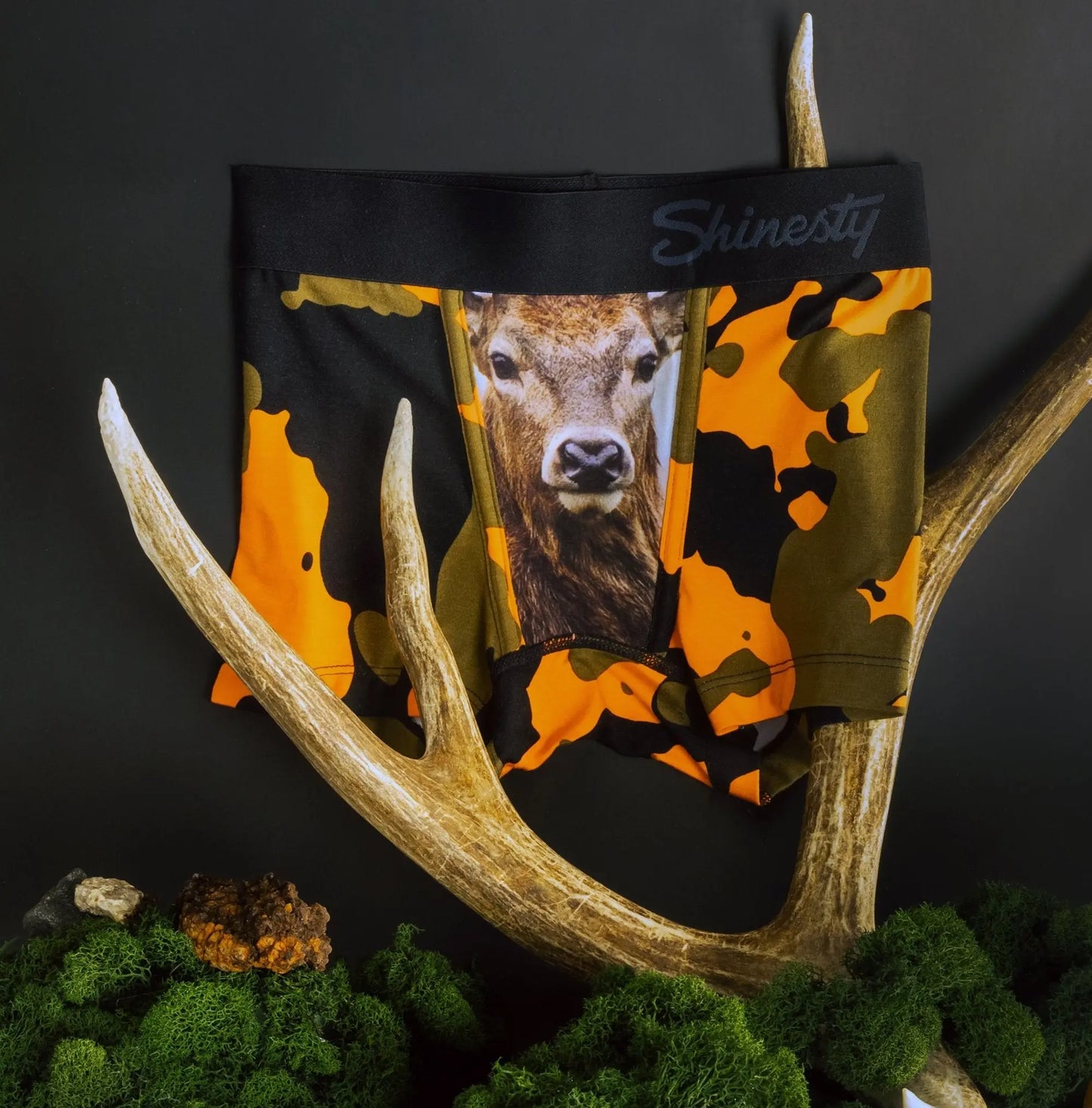 The Bambi Bunchers | Camo Deer Boy's Boxer Briefs - MENLL