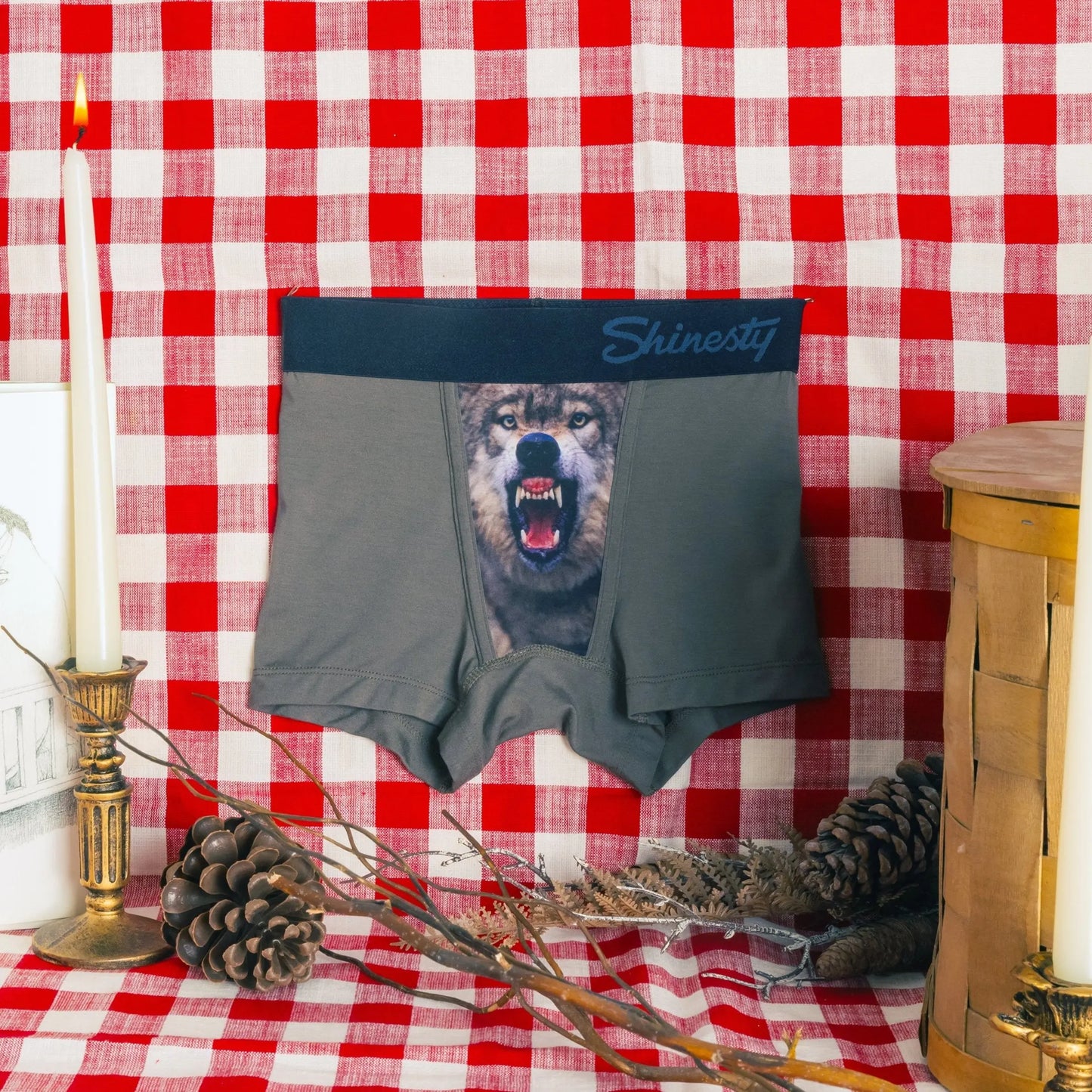 The Grey's Growl | Wolf Boy's Boxer Briefs - MENLL