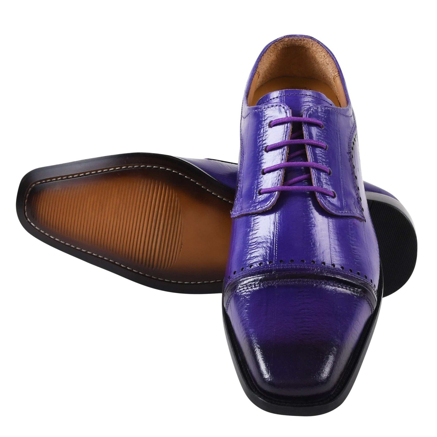 BRUCE Leather Oxford Style Dress Shoes - MENLL