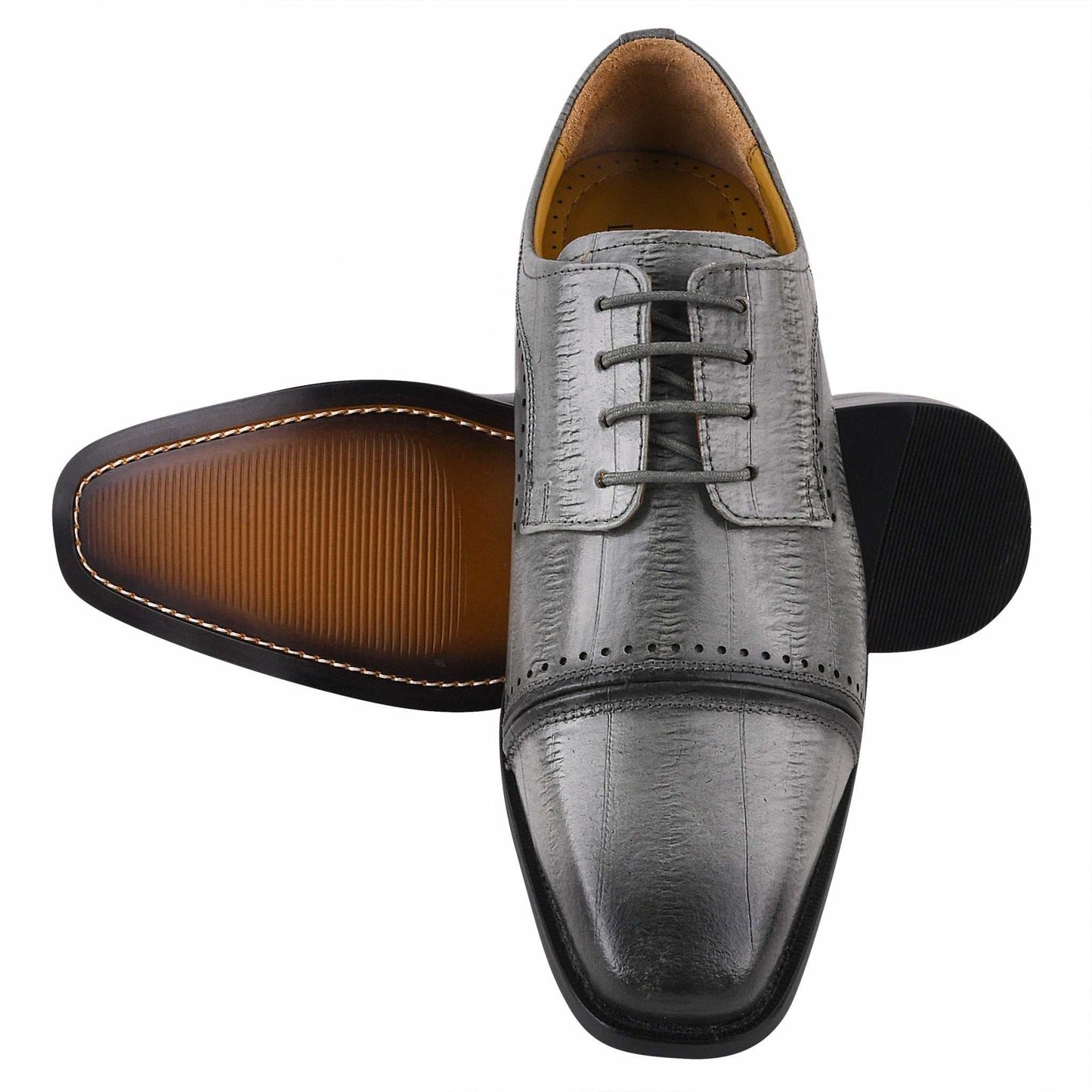 BRUCE Leather Oxford Style Dress Shoes - MENLL