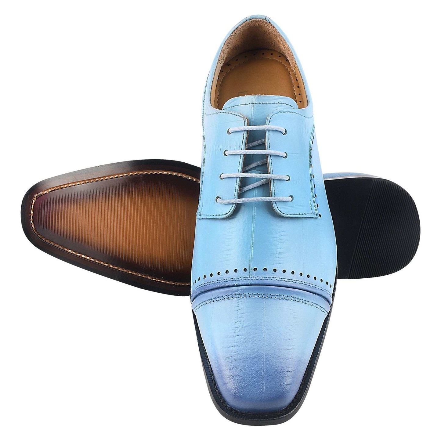 BRUCE Leather Oxford Style Dress Shoes - MENLL