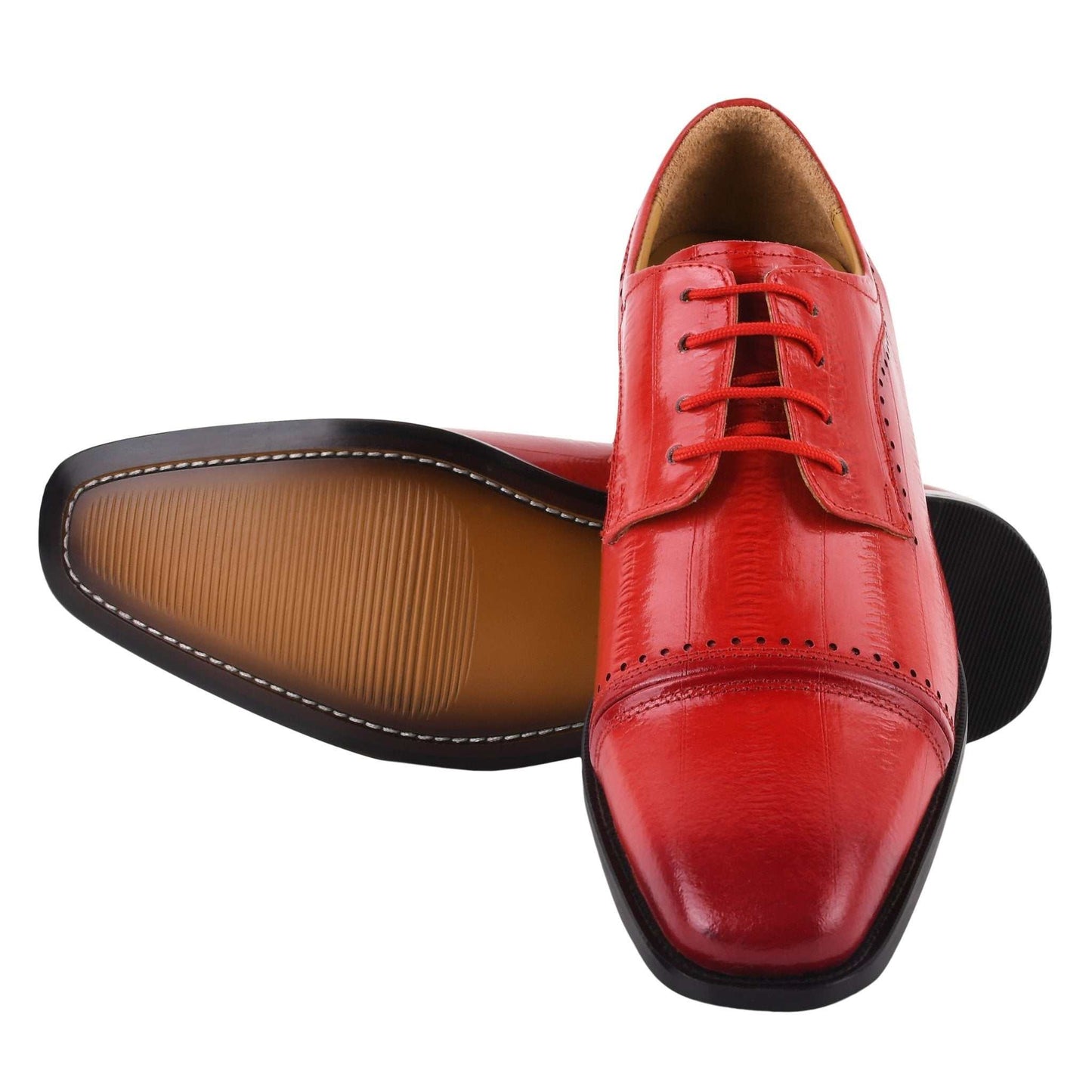 BRUCE Leather Oxford Style Dress Shoes - MENLL