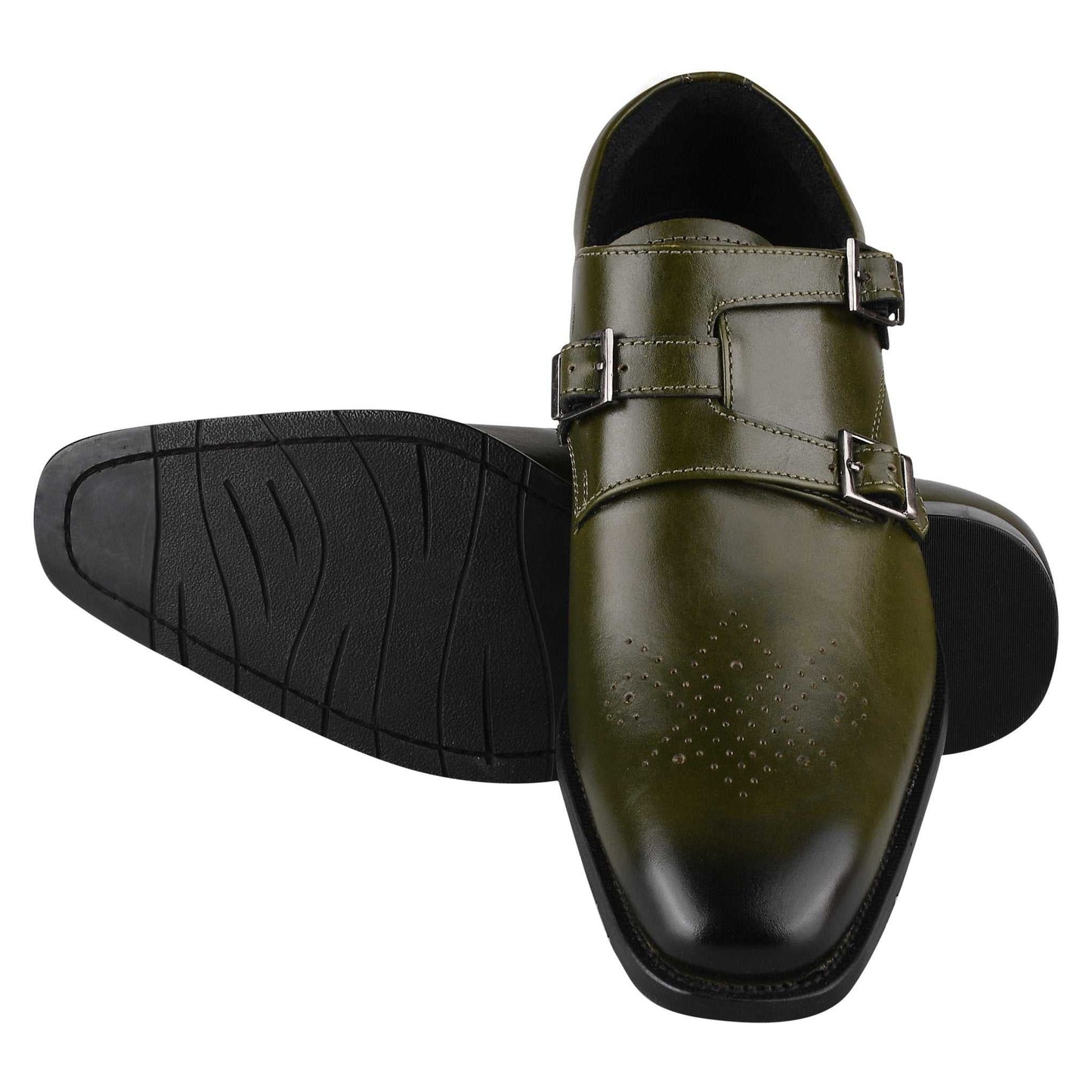 Chatswood Leather Oxford Style Monk Straps - MENLL