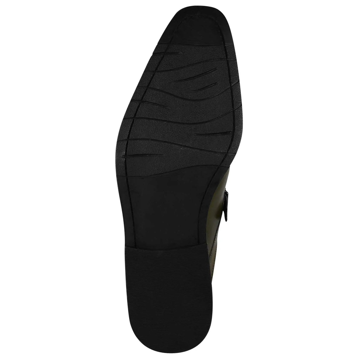 LIBERTYZENO Leather Monk Strap Men's Dress Shoes Formal Black Classic by LIBERTYZENO