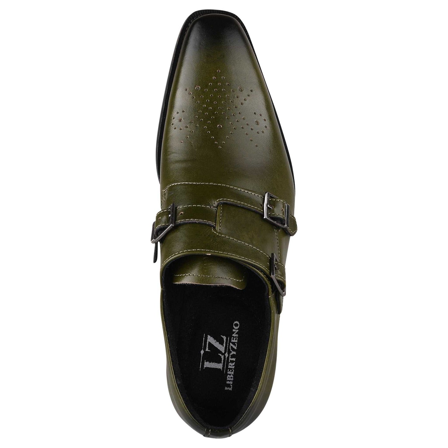 Chatswood Leather Oxford Style Monk Straps - MENLL