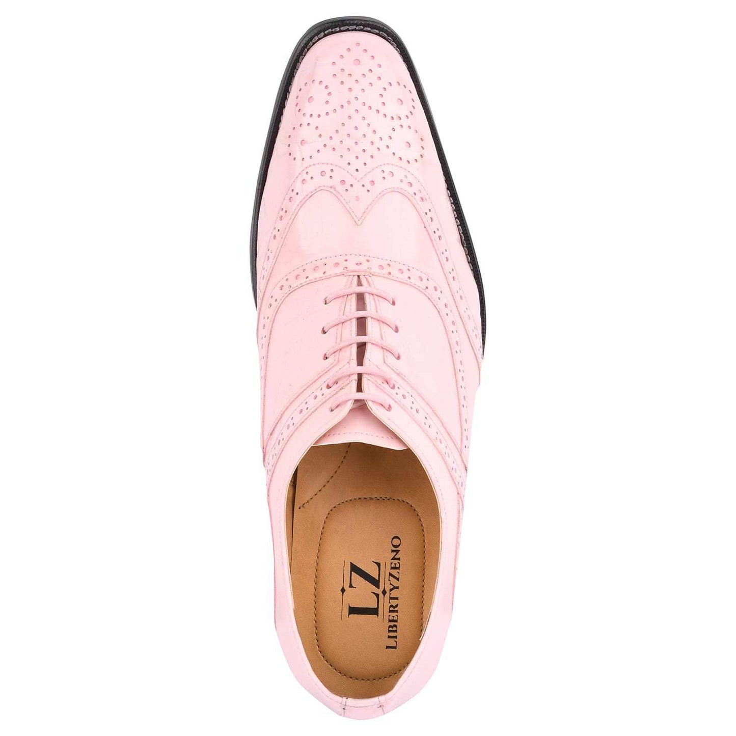 Dallas Genuine Leather Oxford Style Brogue Dress Shoes - MENLL