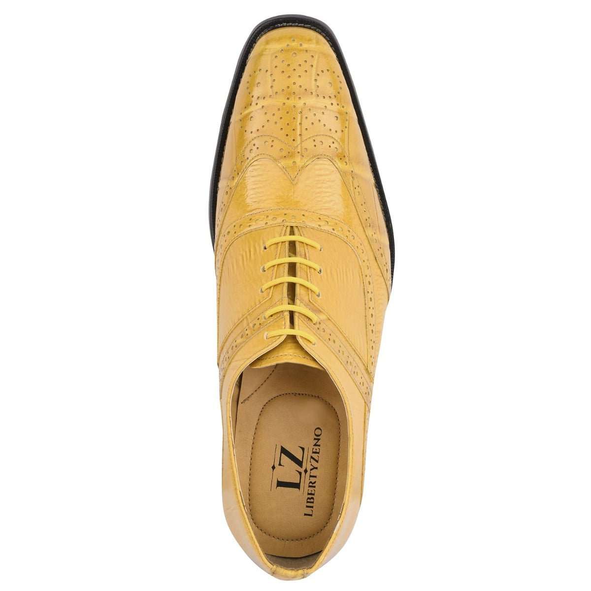 Dallas Genuine Leather Oxford Style Brogue Dress Shoes - MENLL