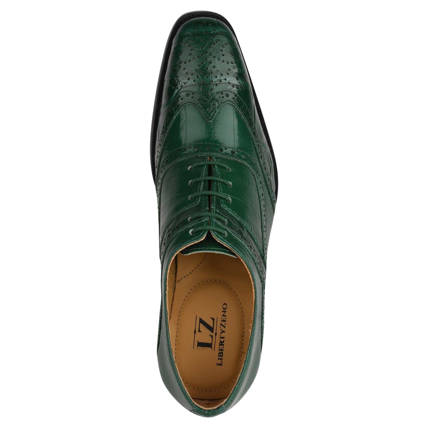 Dallas Genuine Leather Oxford Style Brogue Dress Shoes - MENLL
