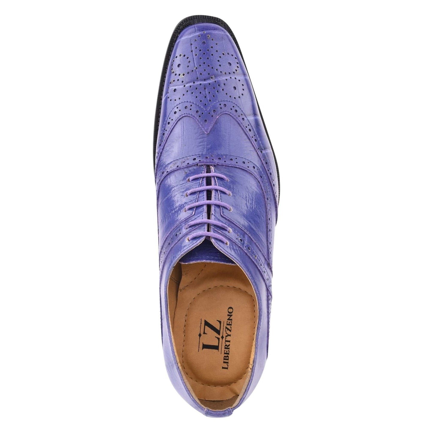 Dallas Genuine Leather Oxford Style Brogue Dress Shoes - MENLL