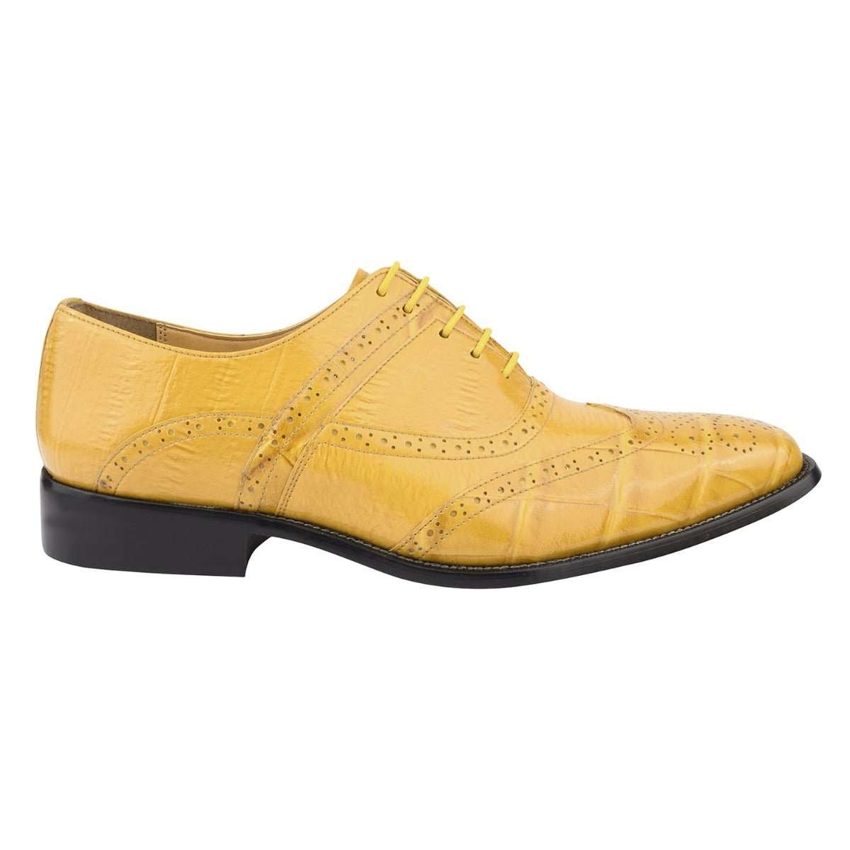 Dallas Genuine Leather Oxford Style Brogue Dress Shoes - MENLL