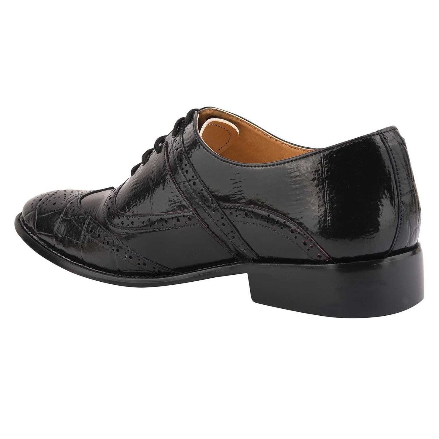 Dallas Genuine Leather Oxford Style Brogue Dress Shoes - MENLL