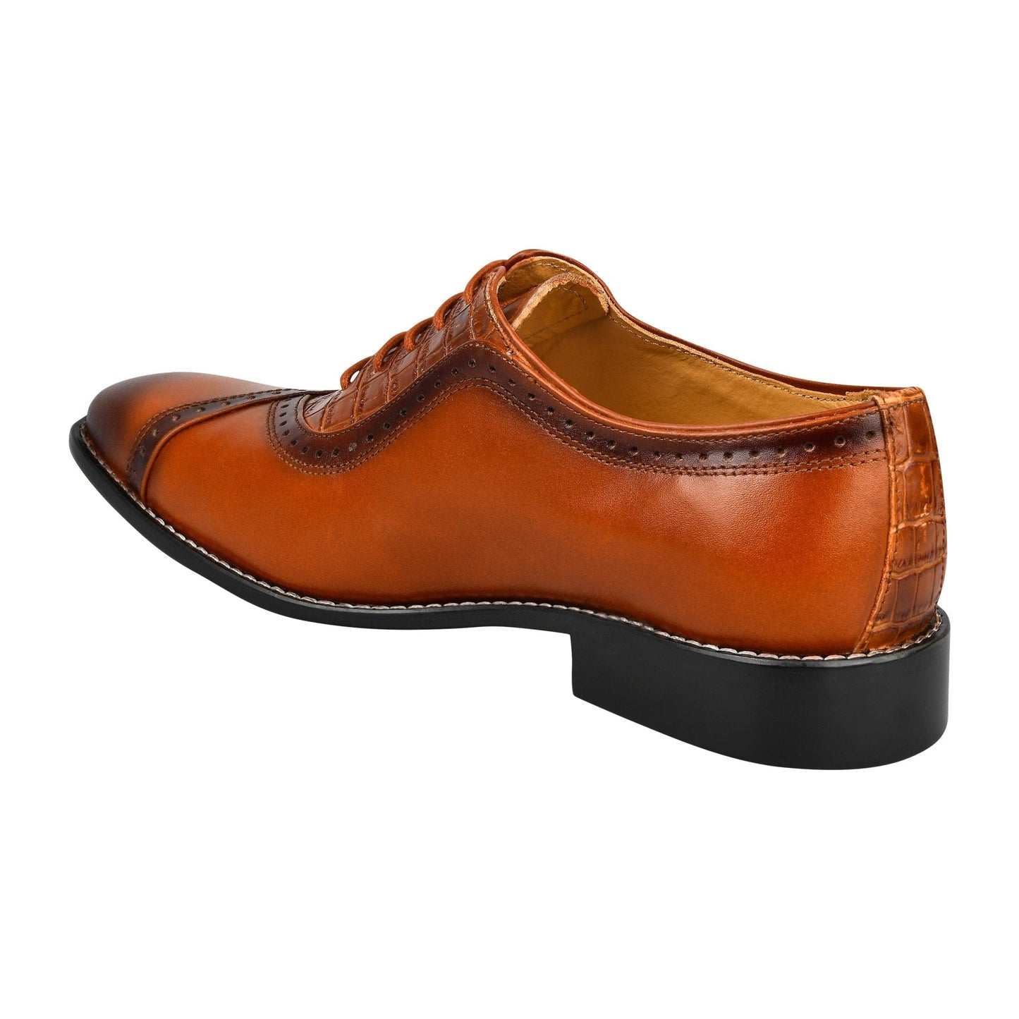 Debonair Genuine Leather Oxford Style Dress Shoes For Men