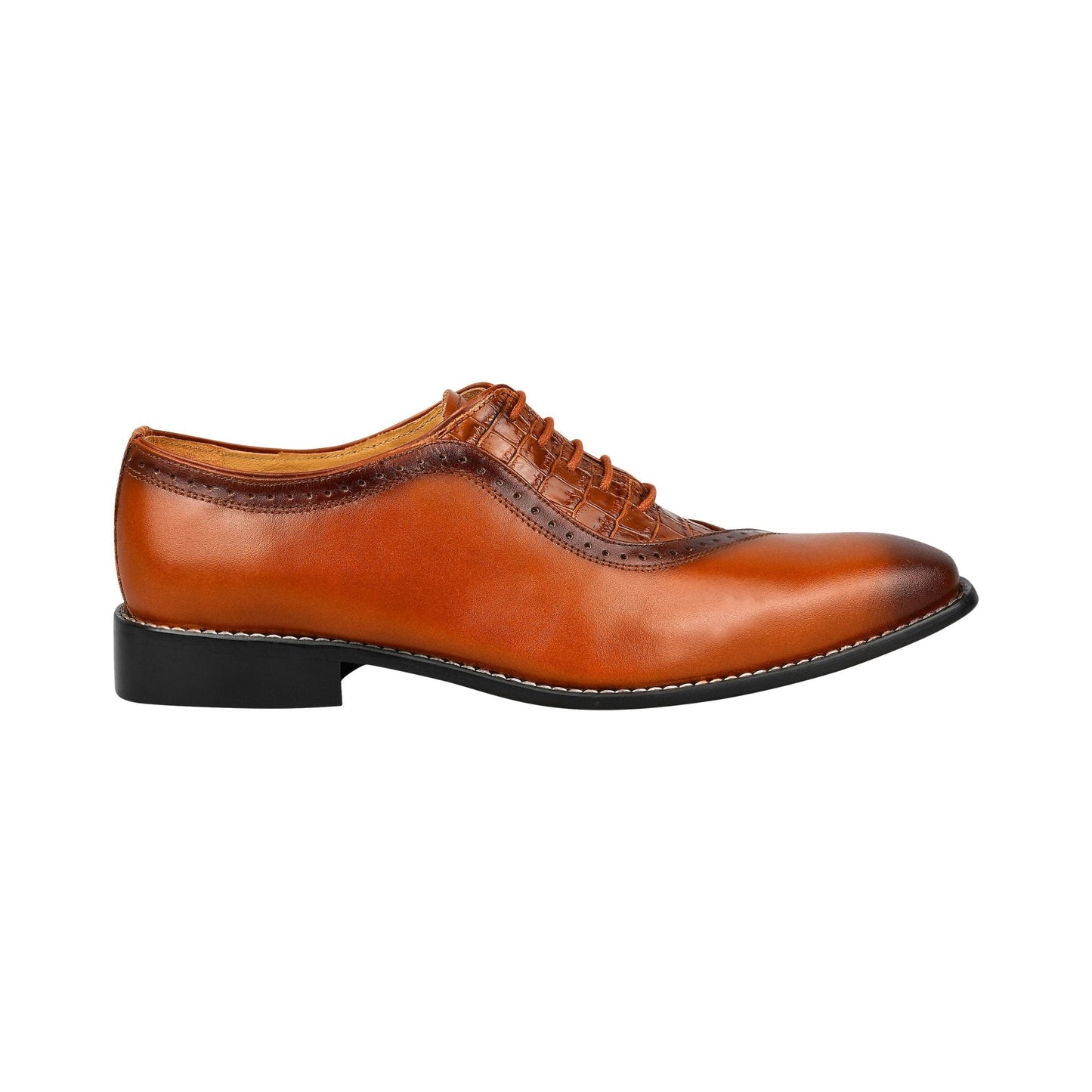 Debonair Genuine Leather Oxford Style Dress Shoes For Men