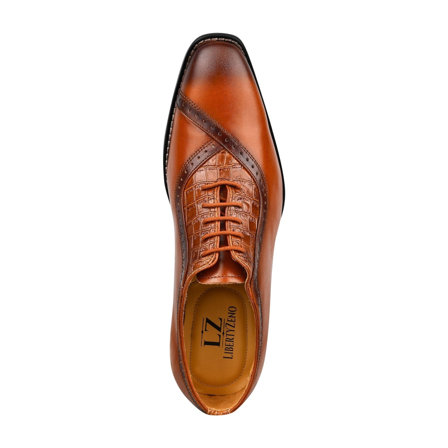 Debonair Genuine Leather Oxford Style Dress Shoes For Men