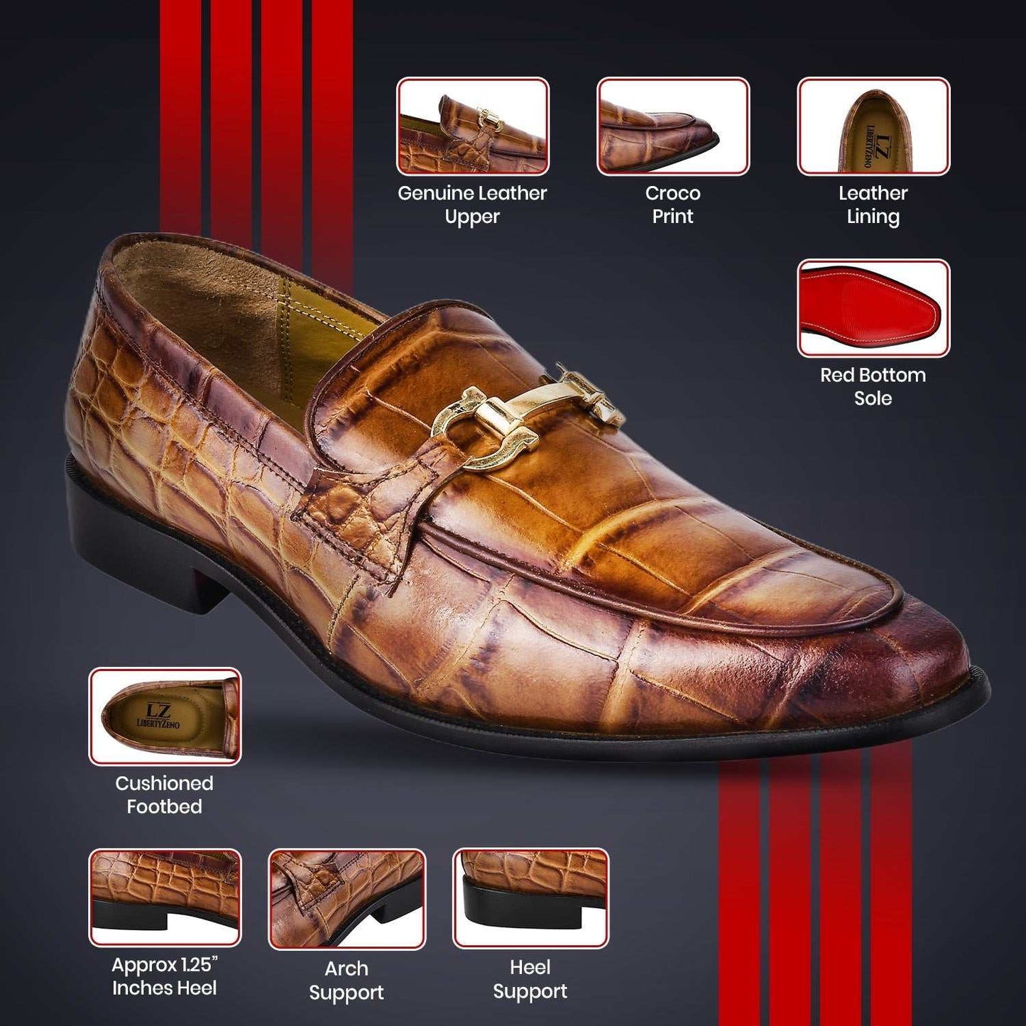 Doblin Genuine Leather Slip-On Men Loafer Shoes - MENLL