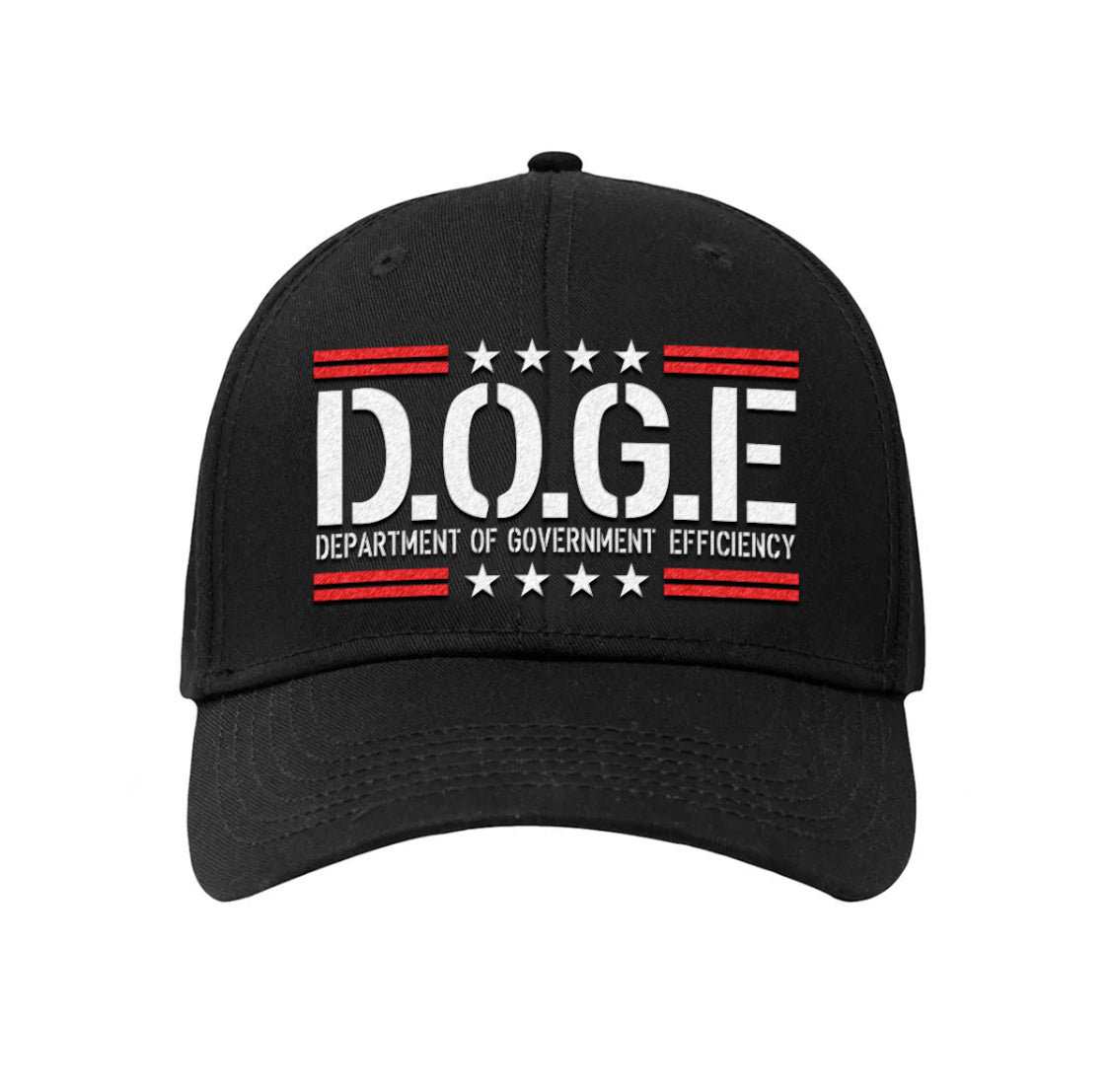 D.O.G.E SWAG Apparel & Accessories > Clothing Accessories > Hats - FLEX-FIT - D.O.G.E Black w/Red Hat - Premium Quality