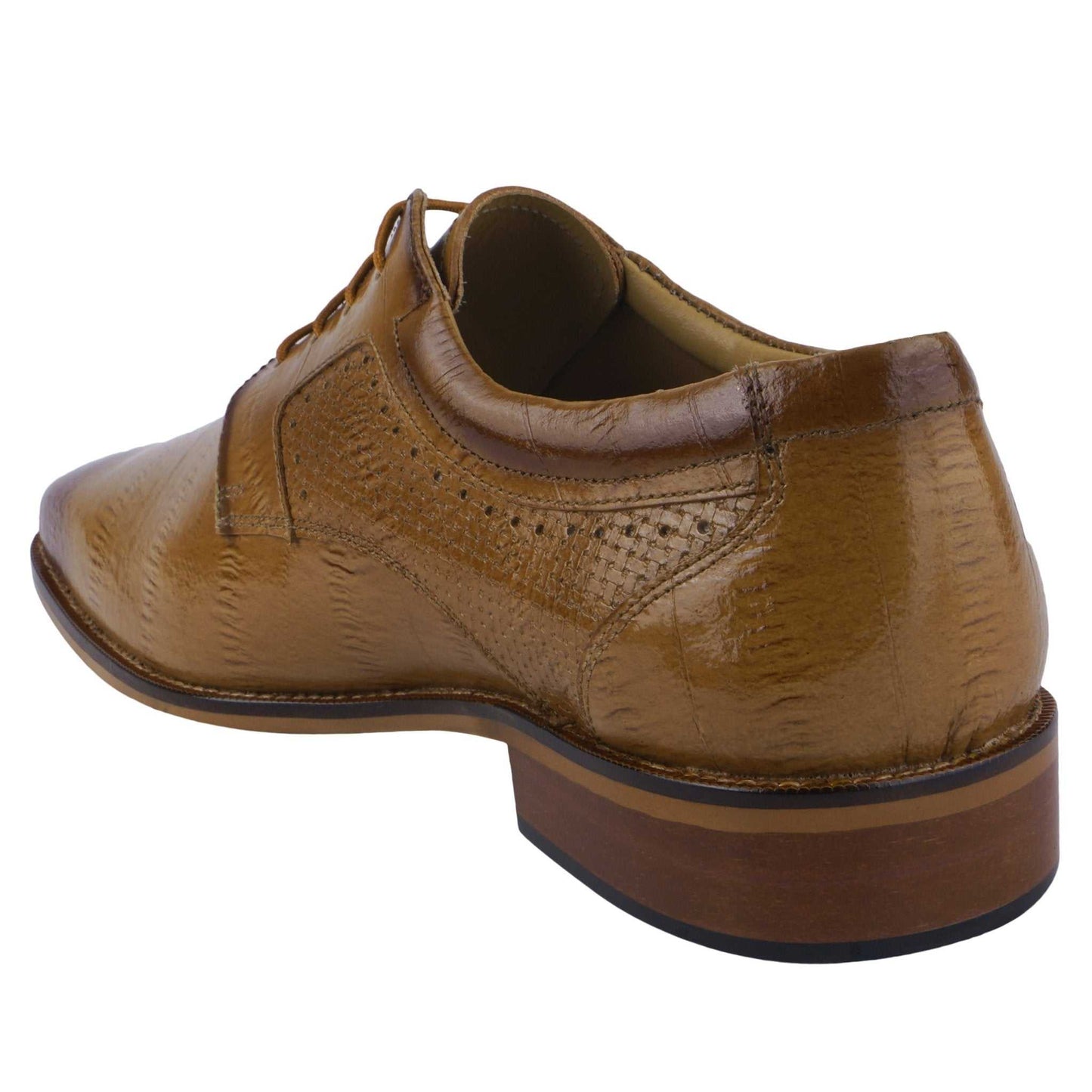 Donald Genuine Leather Oxford Style Tread Design Dress Shoes - MENLL