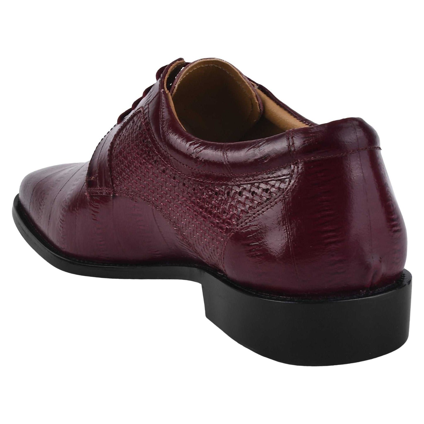 Donald Genuine Leather Oxford Style Tread Design Dress Shoes - MENLL