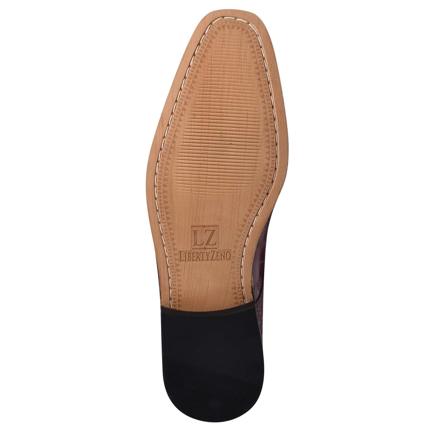 Donald Genuine Leather Oxford Style Tread Design Dress Shoes - MENLL