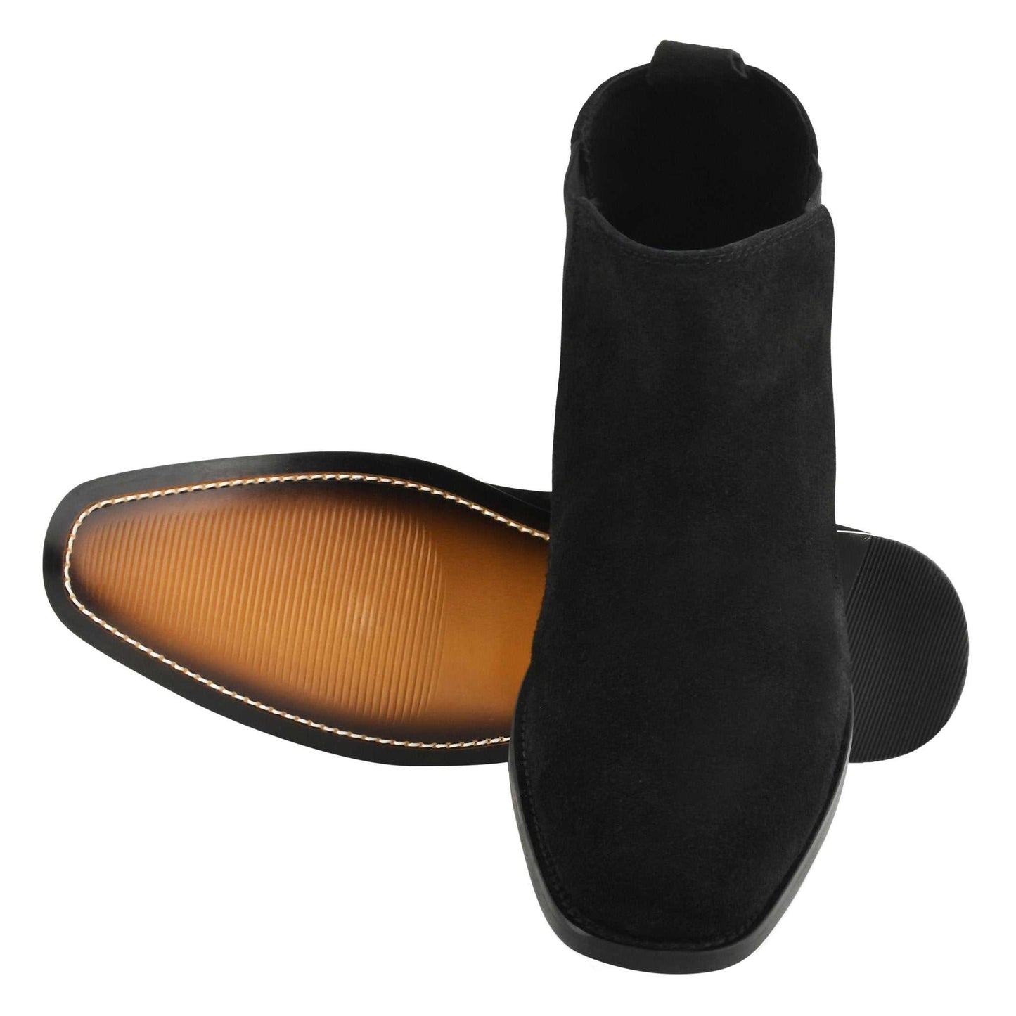 DONS Genuine Suede Leather Chelsea Boot for Men - MENLL