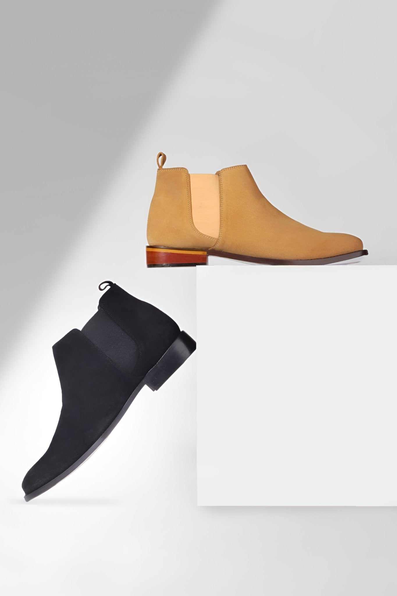 DONS Genuine Suede Leather Chelsea Boot for Men - MENLL