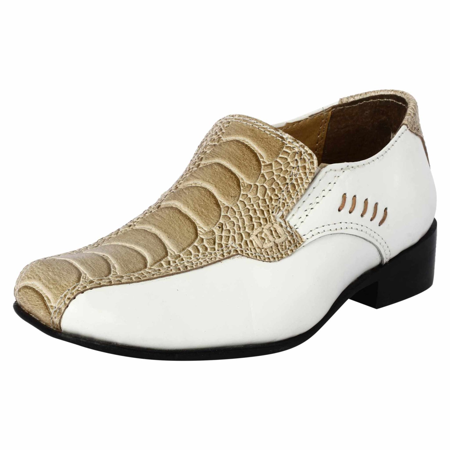 Junior Leather Loafers Dress Shoes - MENLL
