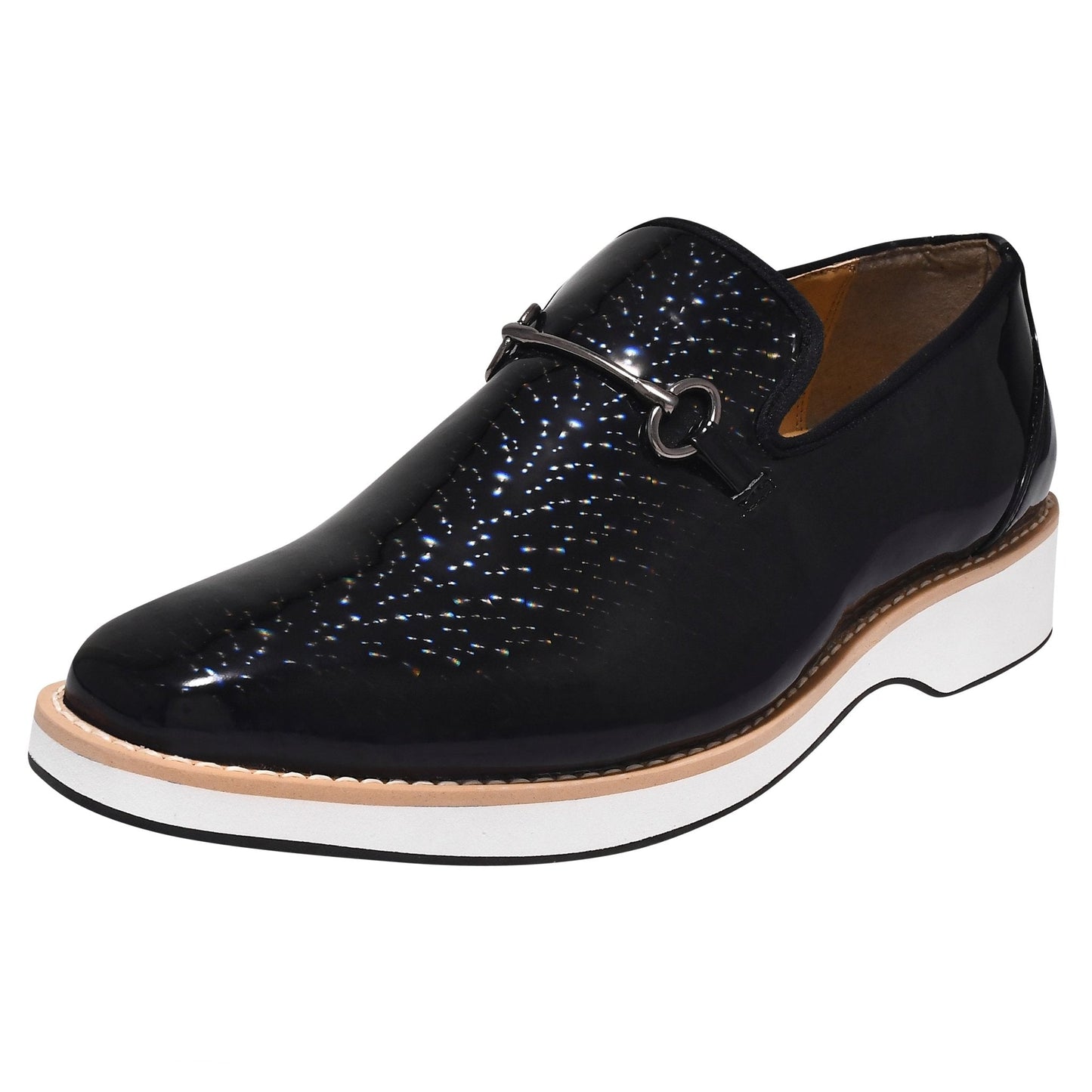 Elvish Synthetic 3D Print Eva Sole Men's Designer Casual Shoes with 1-inch rubber heel.
