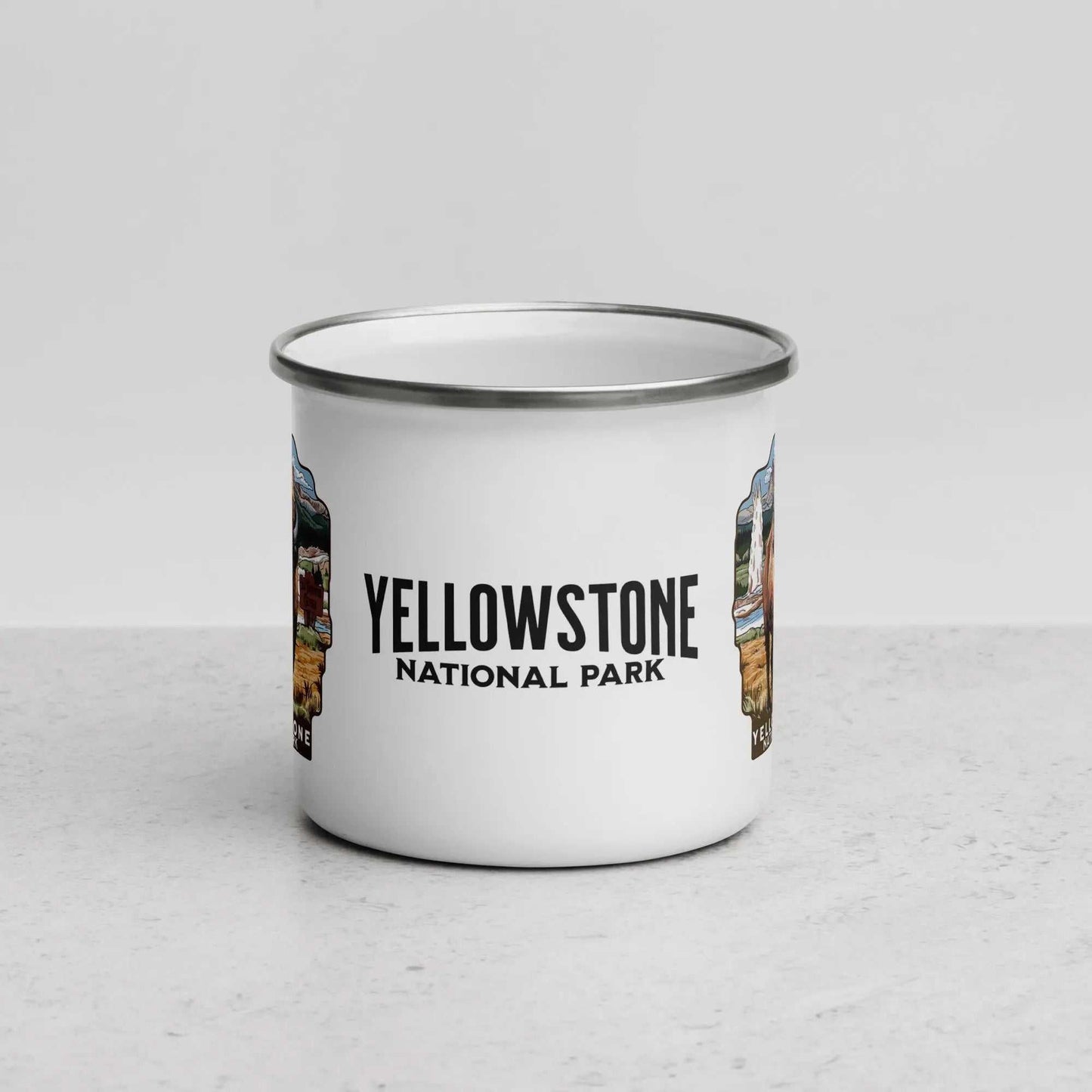 Yellowstone National Park Durable Enamel Camp Mug - MENLL