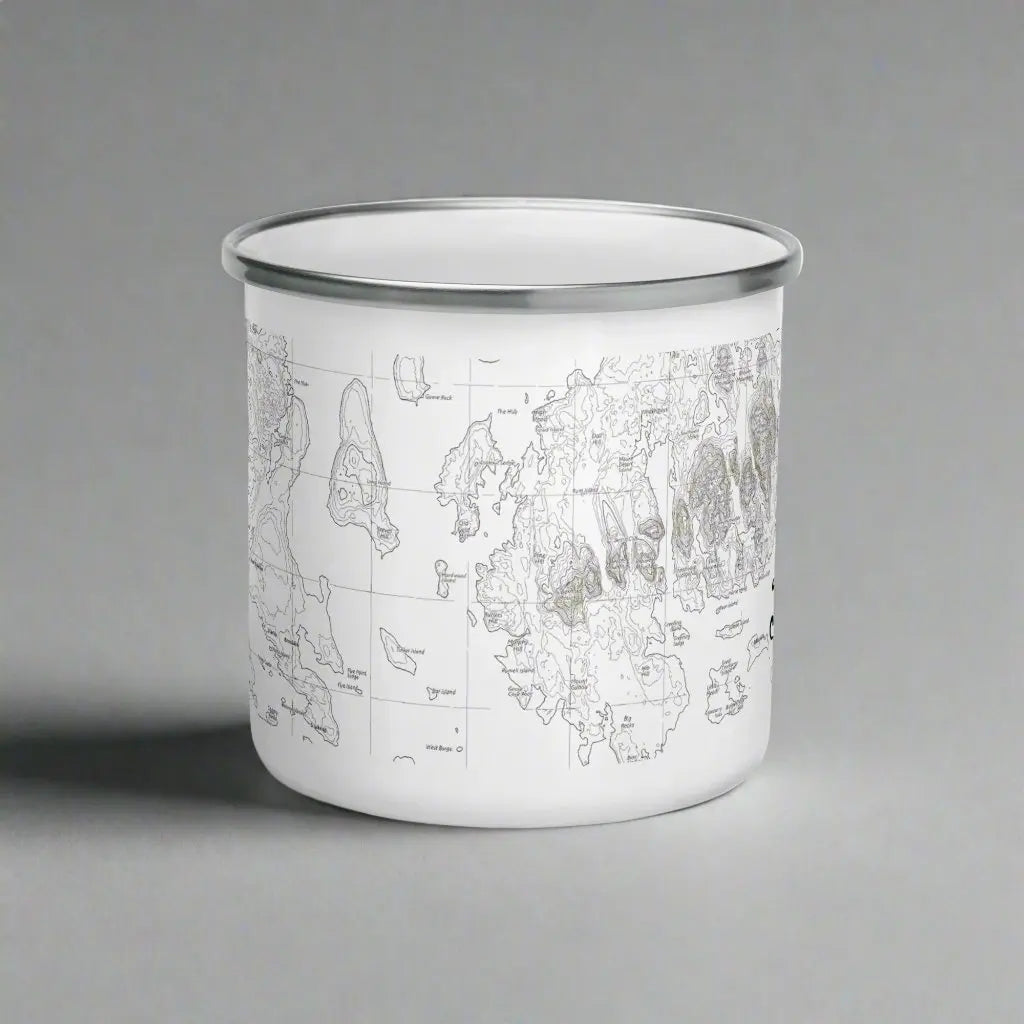 Acadia National Park Topographic Camp Mug Park Service Apparel