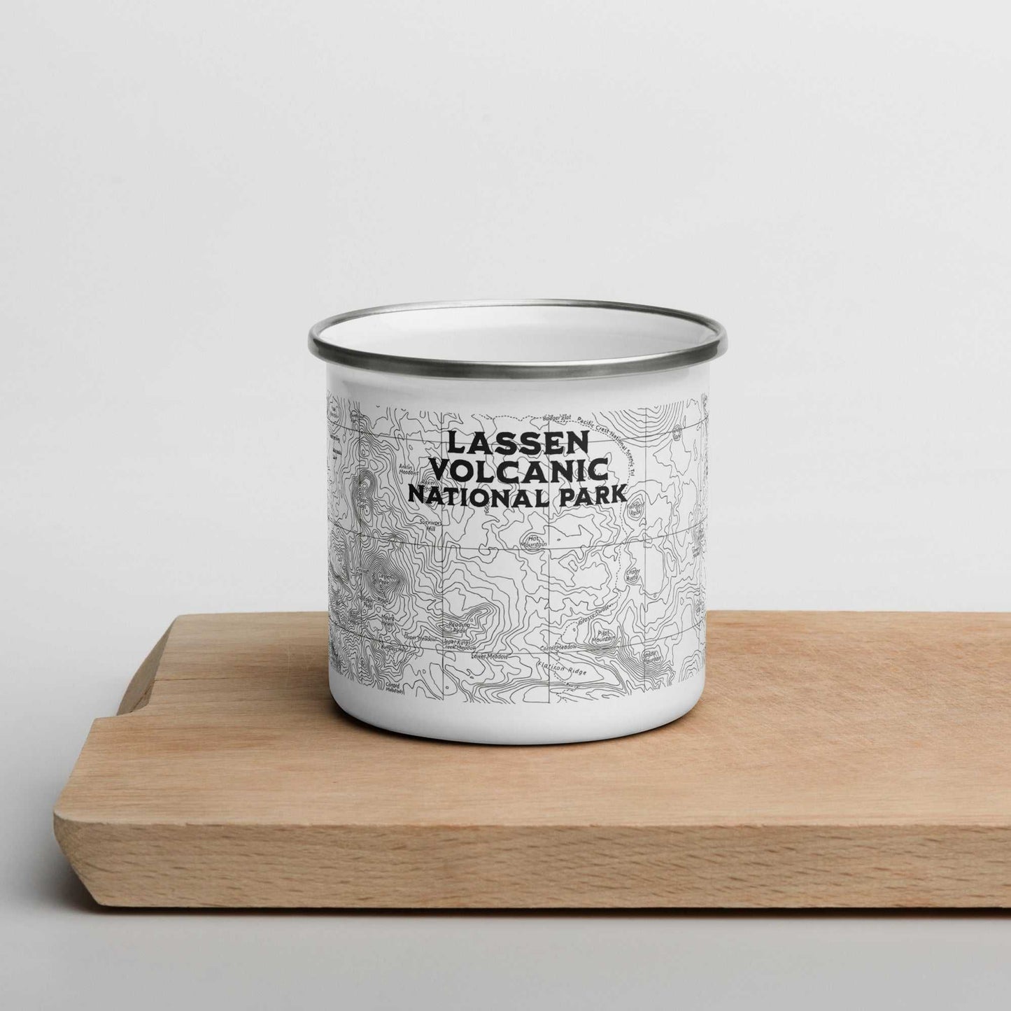 Lassen Volcanic National Park Topographic Camp Mug - MENLL