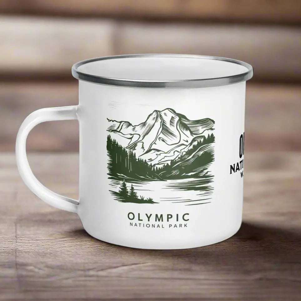 Olympic National Park Durable Enamel Camp Mug - MENLL