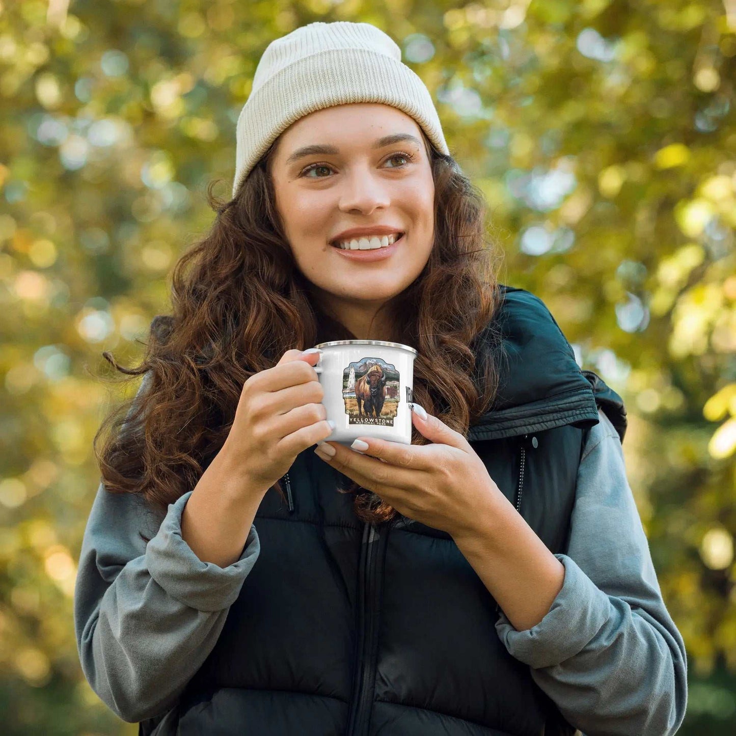 Yellowstone National Park Durable Enamel Camp Mug - MENLL
