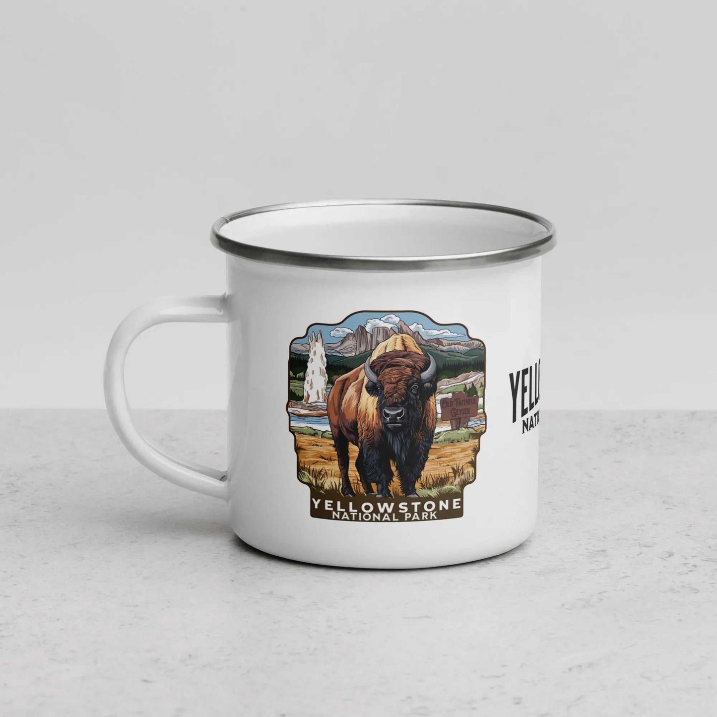Yellowstone National Park Durable Enamel Camp Mug - MENLL